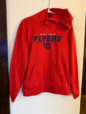 Dayton Flyers Red Hoodie with Front Pocket